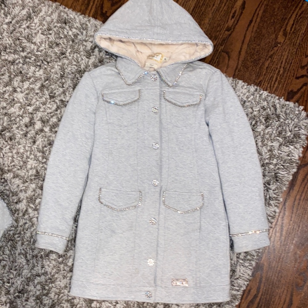 MET girls small coat - made in Italy - warm fur inside